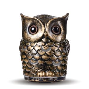 貓頭鷹水氧機 貓頭鷹藝術造型 手工古銅質感設計