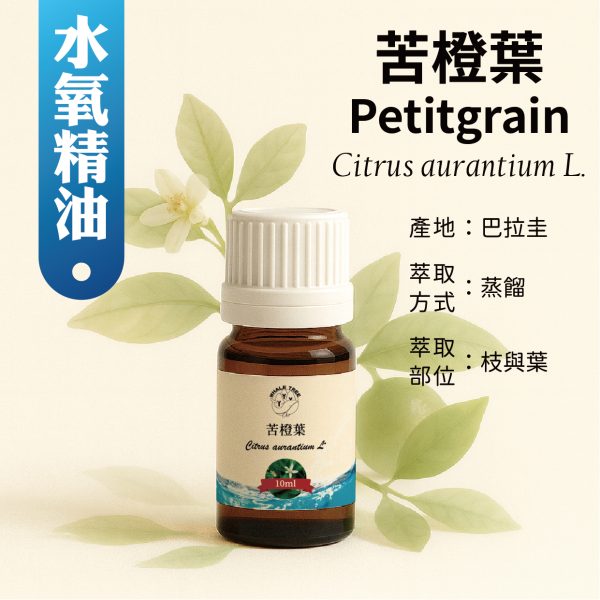 苦橙葉單方水氧精油 Citrus aurantium 葉片蒸餾精油