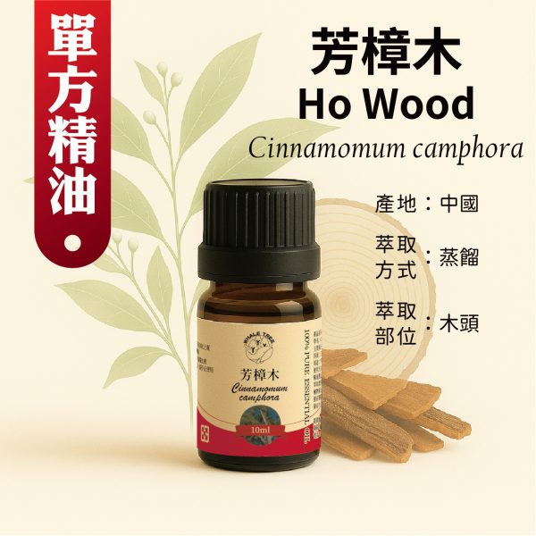 鯨魚樹 單方芳樟木精油 Ho Wood Cinnamomum camphora 蒸餾萃取 木質來源 來自中國