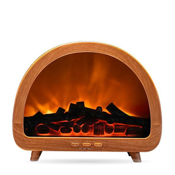 壁爐水氧香薰機 木色