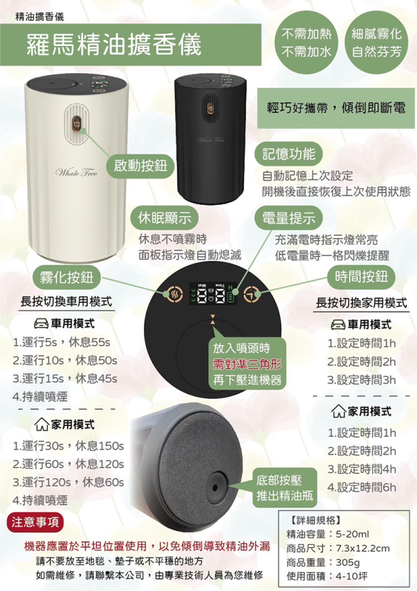 羅馬說明書 羅馬擴香儀