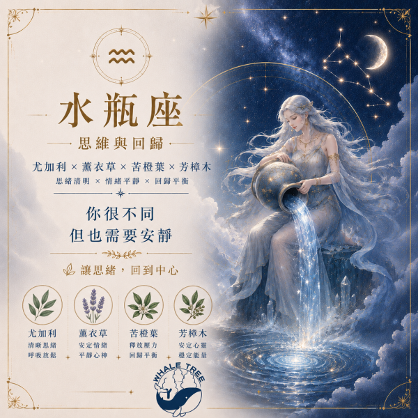 水瓶座精油香氛｜思維與回歸