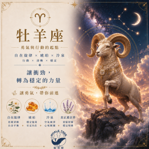 牡羊方 牡羊座精油香氛|行動與穩定